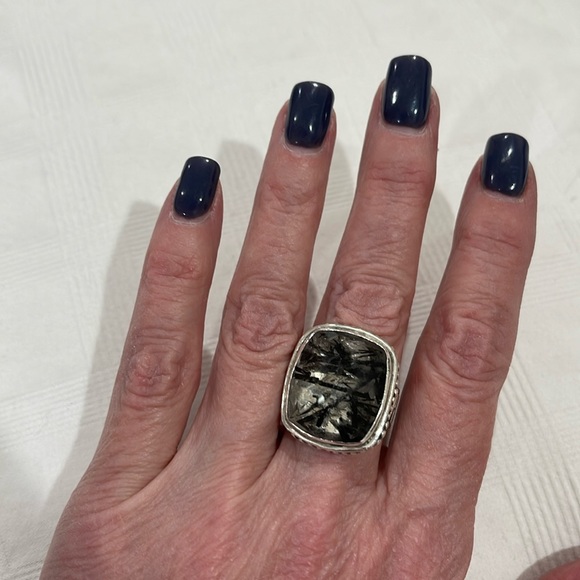 Echo of the Dreamer Rutilated Quartz Ring Sz. 7 - Picture 3 of 7